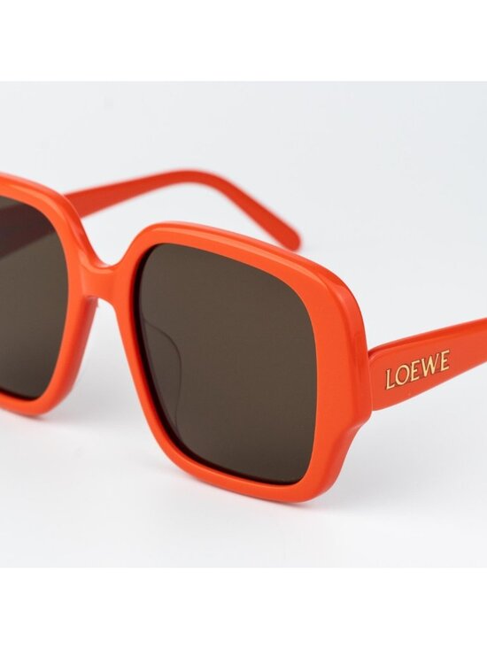 Loewe Women Sunglasses Shiny Orange Brown Square LW40134U 42E NEW AUTHENTIC main image 9